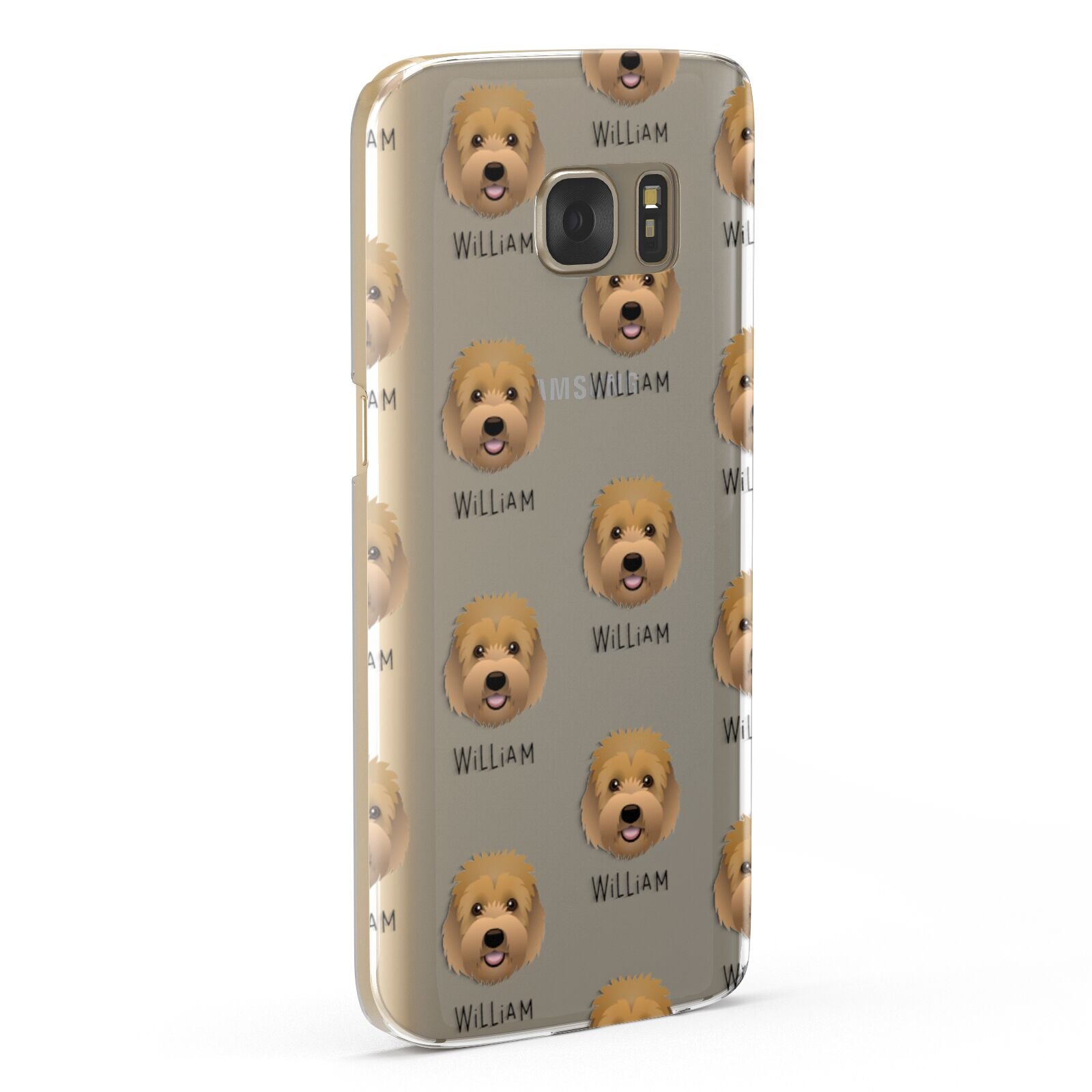 Goldendoodle Icon with Name Samsung Galaxy Case Fourty Five Degrees