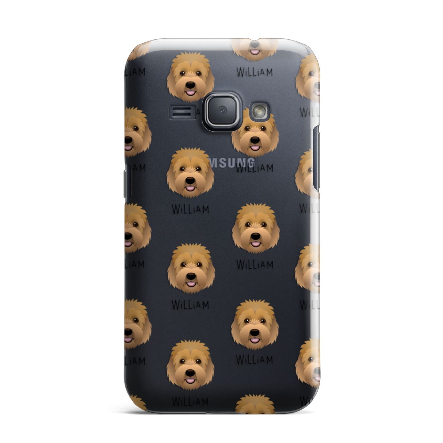 Goldendoodle Icon with Name Samsung Galaxy J1 2016 Case