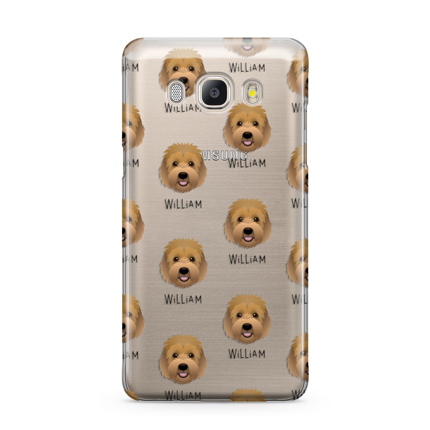 Goldendoodle Icon with Name Samsung Galaxy J5 2016 Case