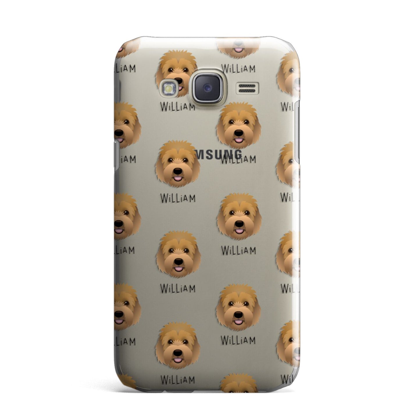 Goldendoodle Icon with Name Samsung Galaxy J7 Case