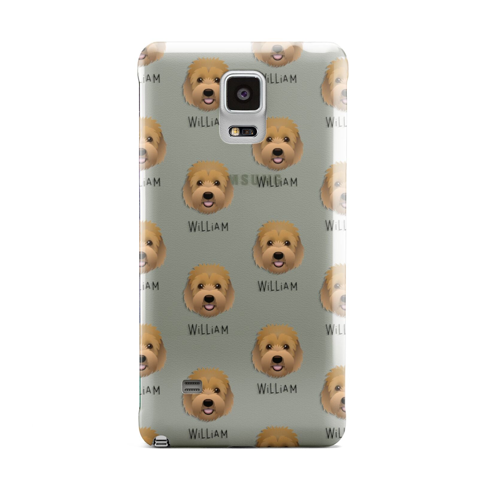 Goldendoodle Icon with Name Samsung Galaxy Note 4 Case