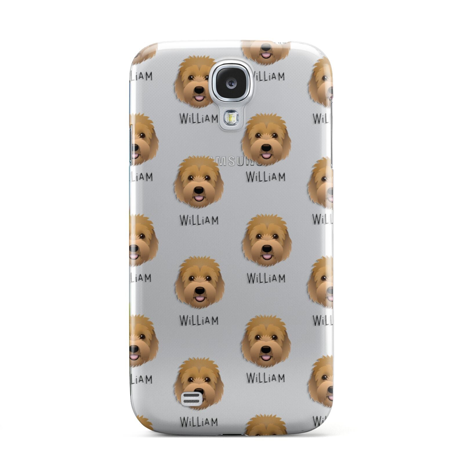 Goldendoodle Icon with Name Samsung Galaxy S4 Case