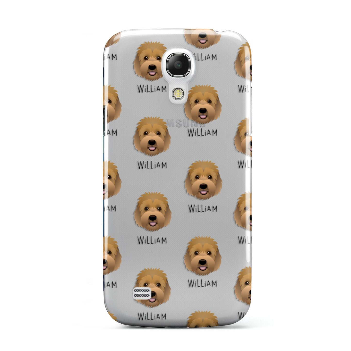 Goldendoodle Icon with Name Samsung Galaxy S4 Mini Case