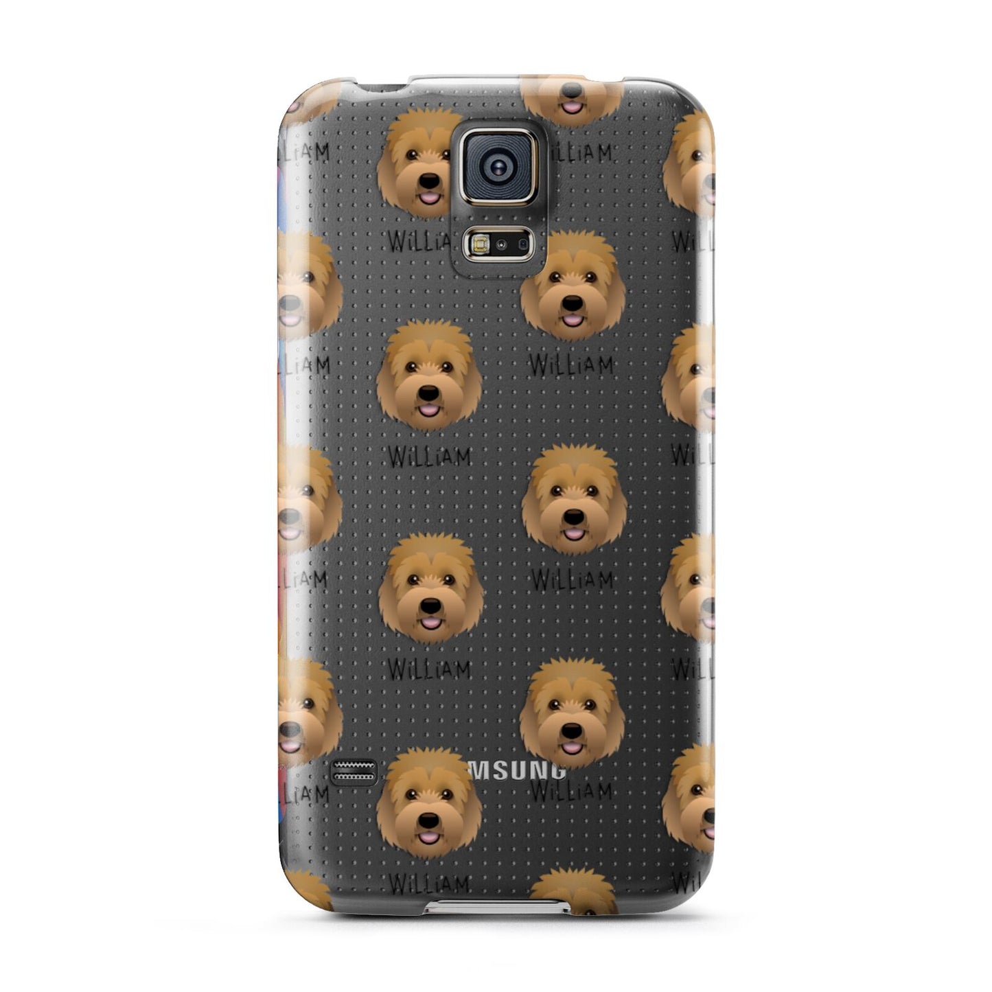 Goldendoodle Icon with Name Samsung Galaxy S5 Case