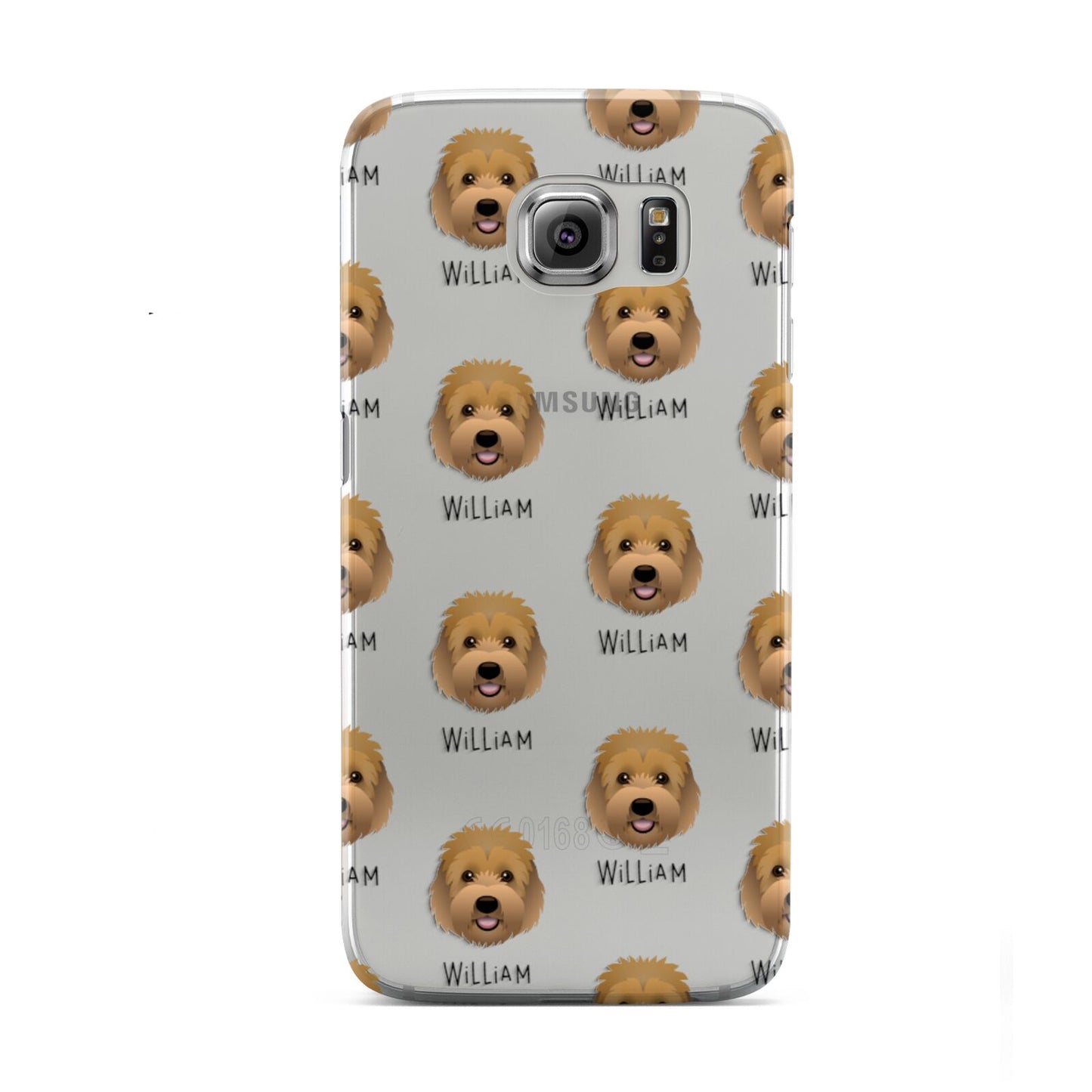 Goldendoodle Icon with Name Samsung Galaxy S6 Case