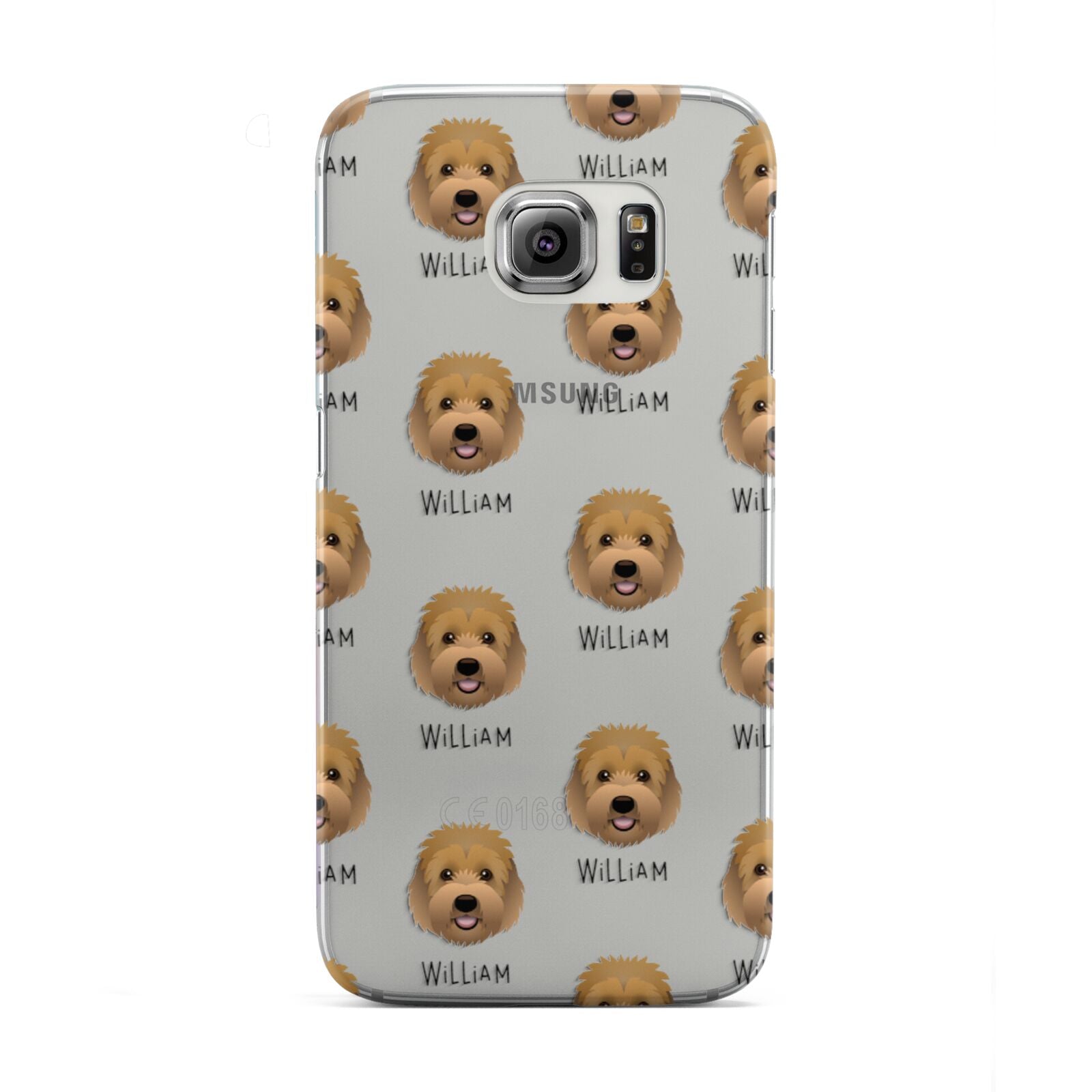 Goldendoodle Icon with Name Samsung Galaxy S6 Edge Case