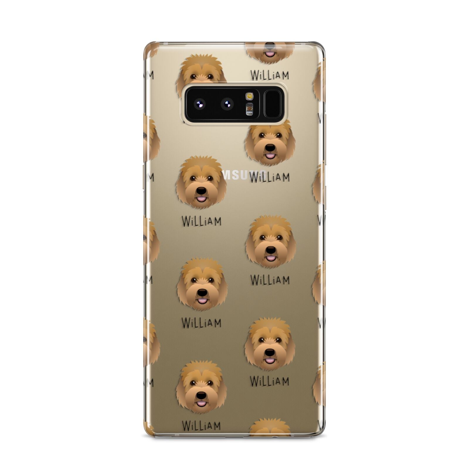 Goldendoodle Icon with Name Samsung Galaxy S8 Case