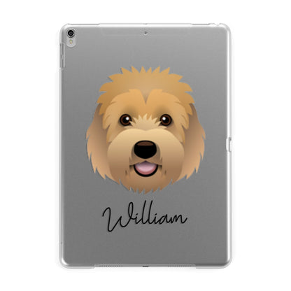 Goldendoodle Personalised Apple iPad Silver Case