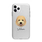 Goldendoodle Personalised Apple iPhone 11 Pro Max in Silver with Bumper Case