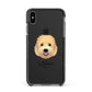 Goldendoodle Personalised Apple iPhone Xs Max Impact Case Black Edge on Black Phone