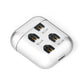 Gordon Setter Icon with Name AirPods Case Laid Flat