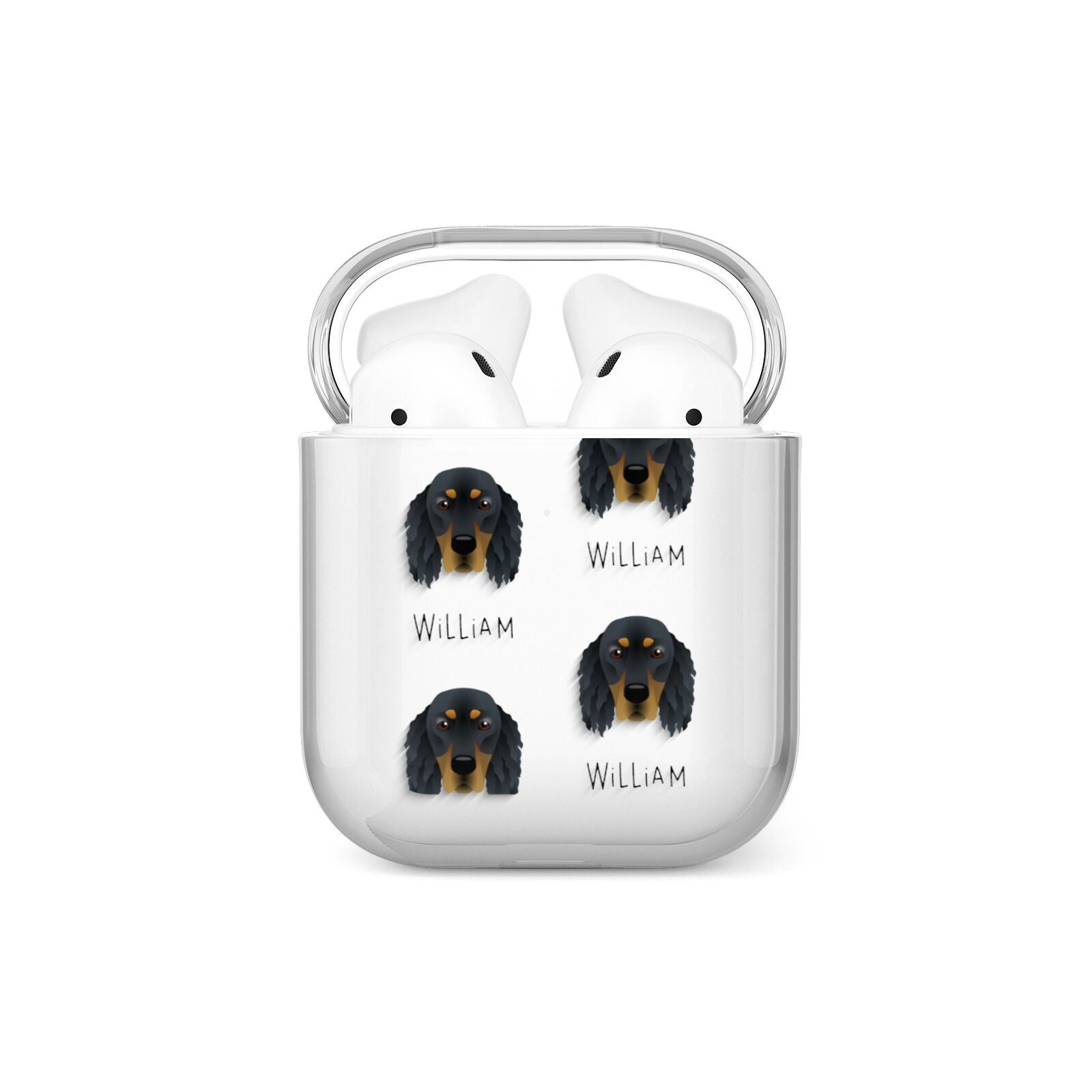 Gordon Setter Icon with Name AirPods Case