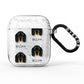 Gordon Setter Icon with Name AirPods Glitter Case