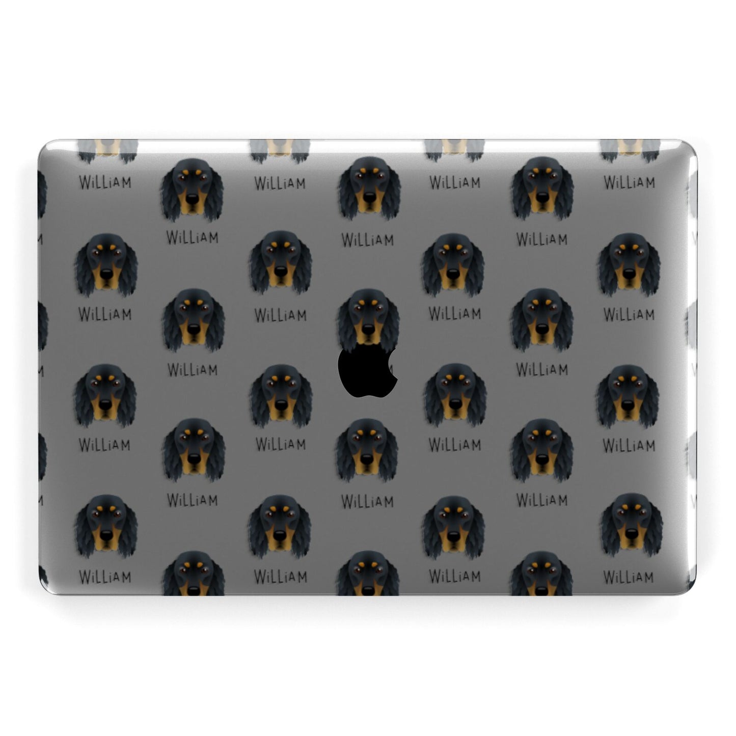 Gordon Setter Icon with Name Apple MacBook Case