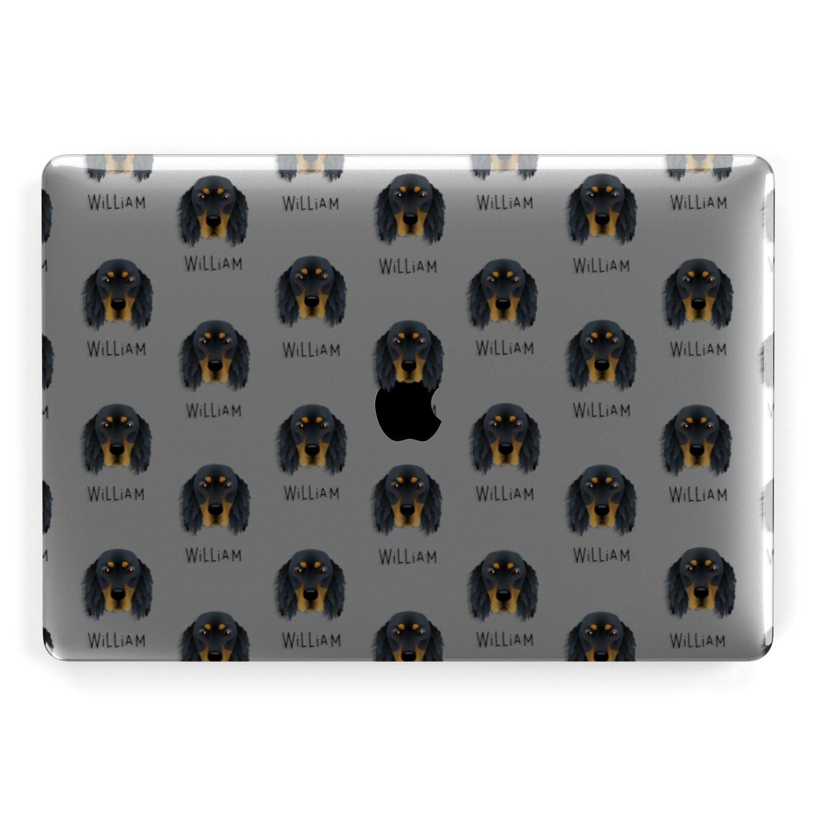 Gordon Setter Icon with Name Apple MacBook Case