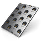 Gordon Setter Icon with Name Apple iPad Case on Grey iPad Side View