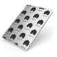 Gordon Setter Icon with Name Apple iPad Case on Silver iPad Side View