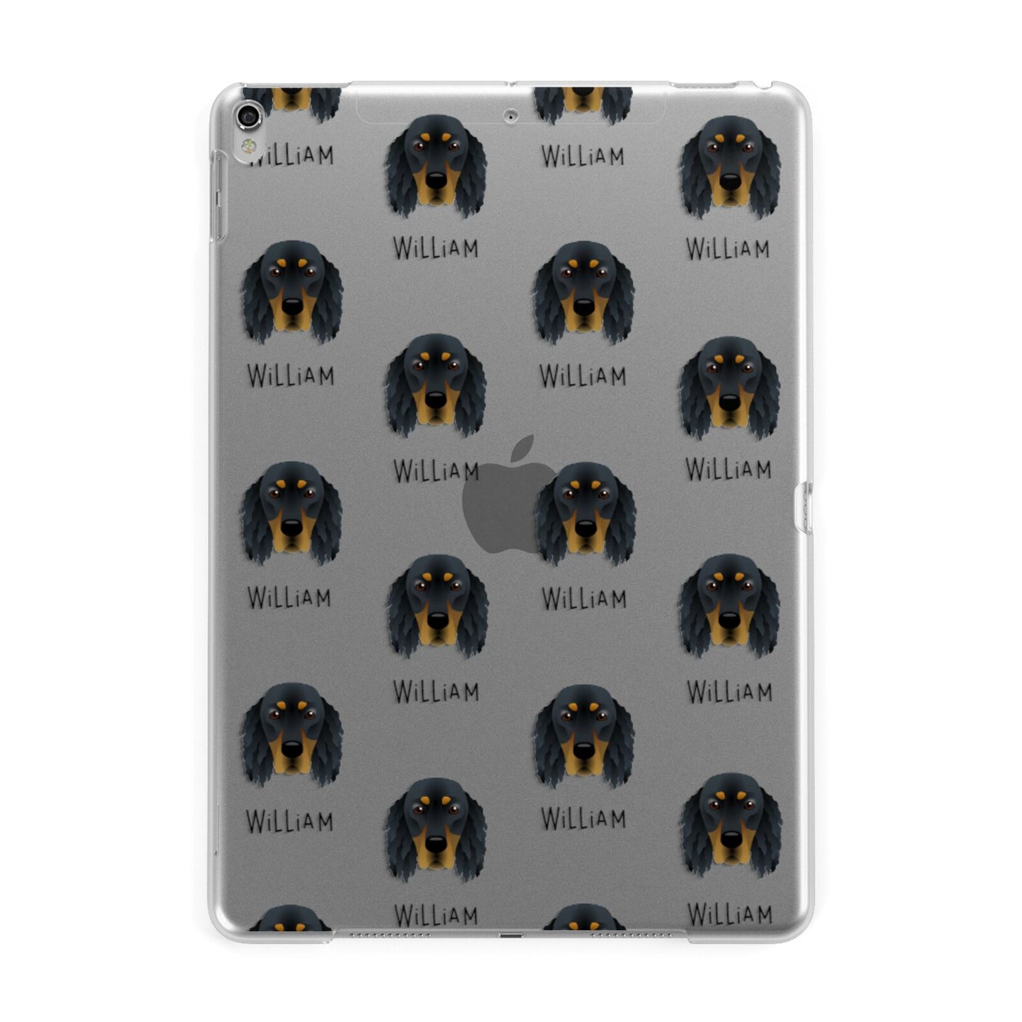 Gordon Setter Icon with Name Apple iPad Silver Case