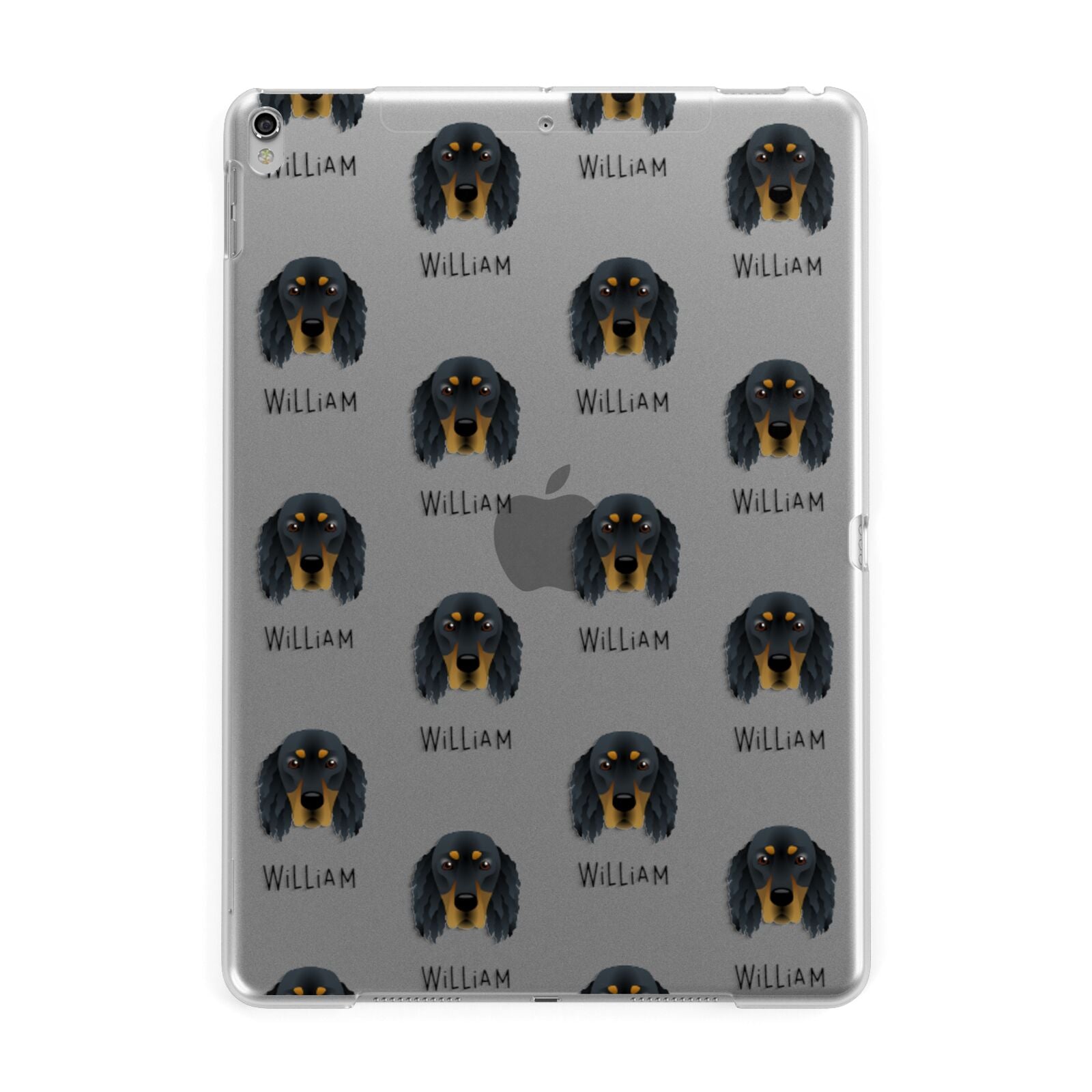 Gordon Setter Icon with Name Apple iPad Silver Case