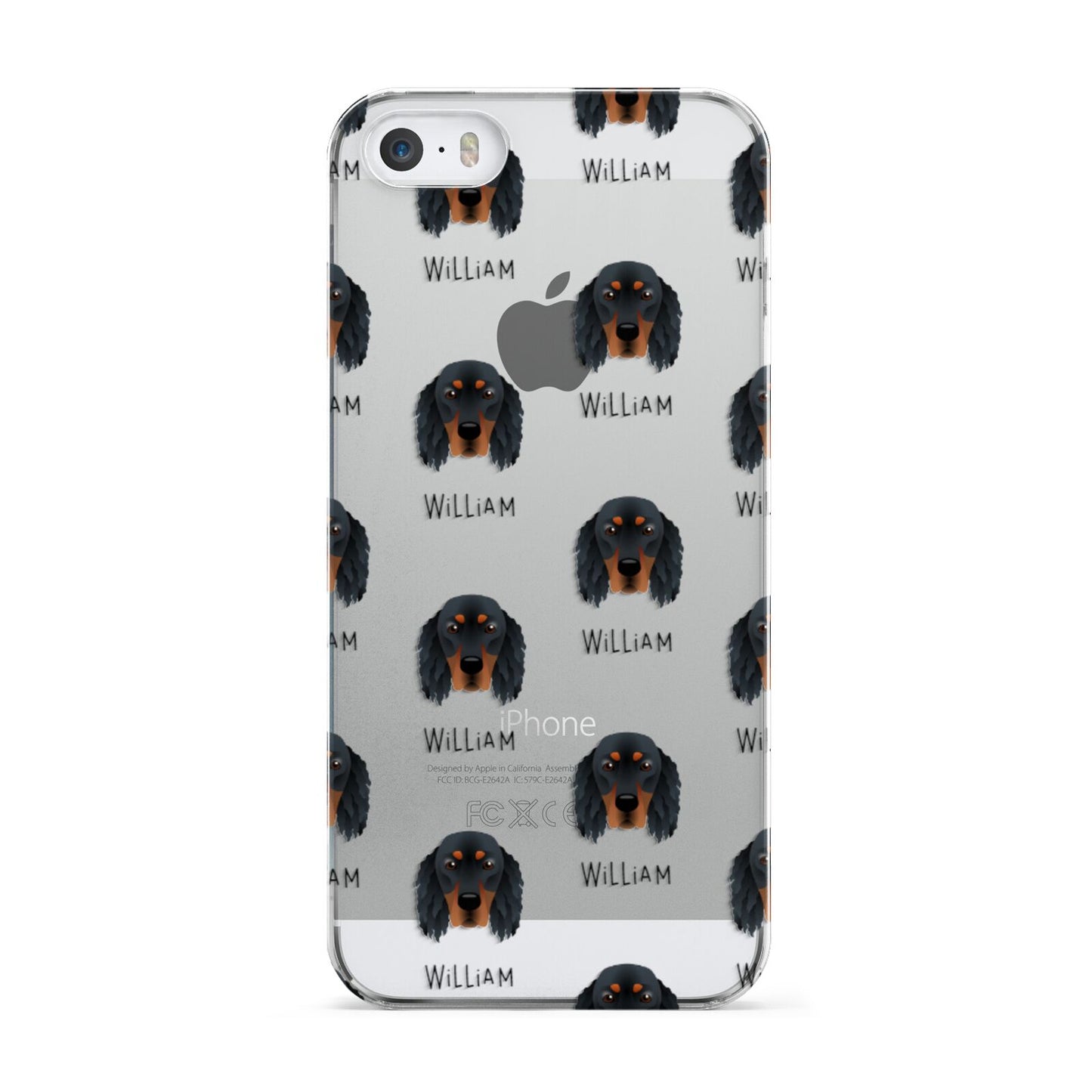 Gordon Setter Icon with Name Apple iPhone 5 Case