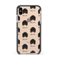 Gordon Setter Icon with Name Apple iPhone Xs Max Impact Case Black Edge on Gold Phone