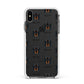Gordon Setter Icon with Name Apple iPhone Xs Max Impact Case White Edge on Black Phone