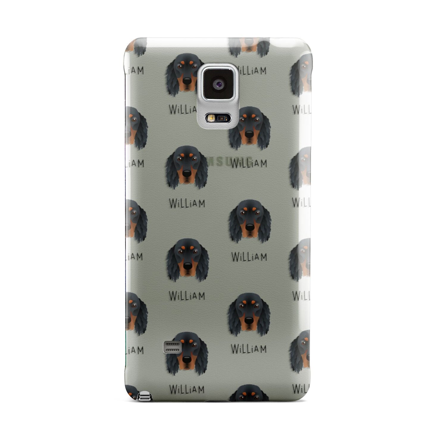 Gordon Setter Icon with Name Samsung Galaxy Note 4 Case
