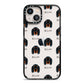 Gordon Setter Icon with Name iPhone 13 Black Impact Case on Silver phone