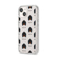 Gordon Setter Icon with Name iPhone 14 Clear Tough Case Starlight Angled Image