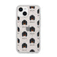 Gordon Setter Icon with Name iPhone 14 Glitter Tough Case Starlight