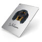 Gordon Setter Personalised Apple iPad Case on Silver iPad Side View