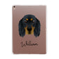 Gordon Setter Personalised Apple iPad Rose Gold Case