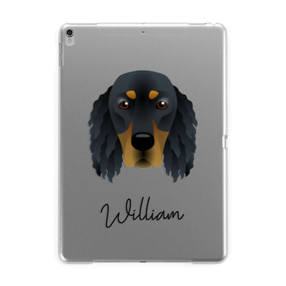 Gordon Setter Personalised Apple iPad Silver Case