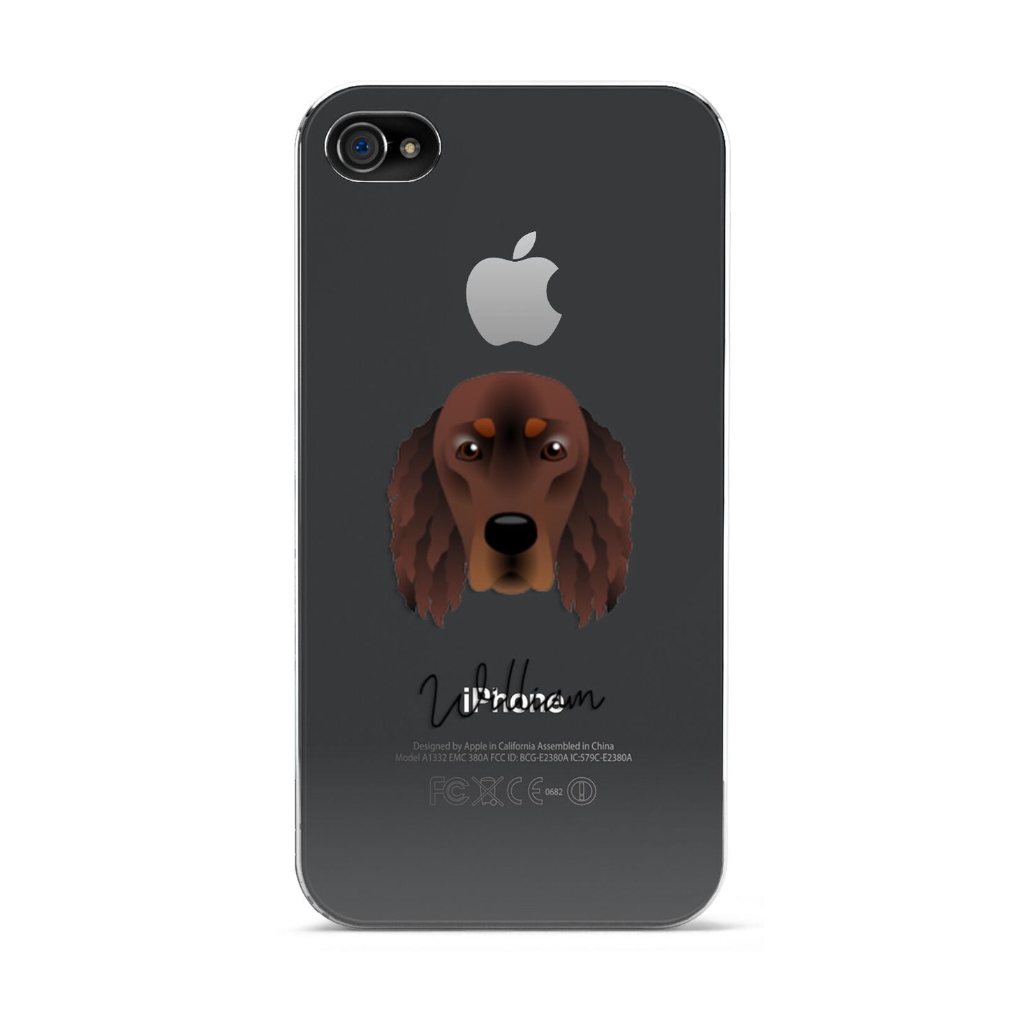 Gordon Setter Personalised Apple iPhone 4s Case