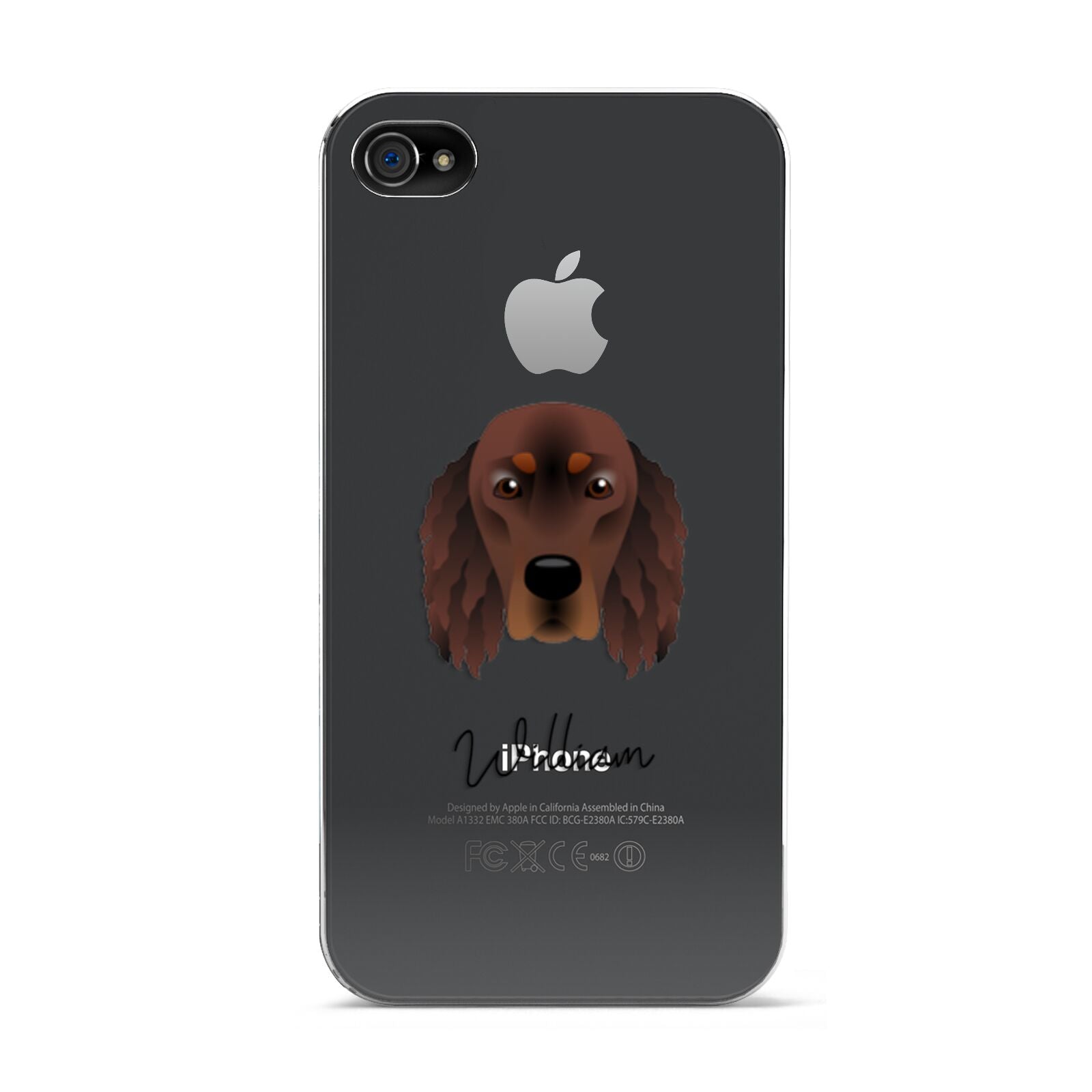 Gordon Setter Personalised Apple iPhone 4s Case