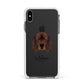 Gordon Setter Personalised Apple iPhone Xs Max Impact Case White Edge on Black Phone