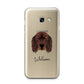 Gordon Setter Personalised Samsung Galaxy A3 2017 Case on gold phone