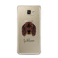 Gordon Setter Personalised Samsung Galaxy A7 2016 Case on gold phone