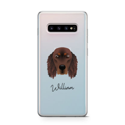 Gordon Setter Personalised Samsung Galaxy S10 Case