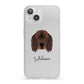 Gordon Setter Personalised iPhone 13 Clear Bumper Case