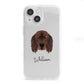 Gordon Setter Personalised iPhone 13 Mini Clear Bumper Case