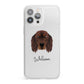 Gordon Setter Personalised iPhone 13 Pro Max Clear Bumper Case