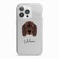 Gordon Setter Personalised iPhone 13 Pro TPU Impact Case with White Edges