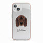 Gordon Setter Personalised iPhone 13 TPU Impact Case with Pink Edges