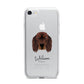 Gordon Setter Personalised iPhone 7 Bumper Case on Silver iPhone