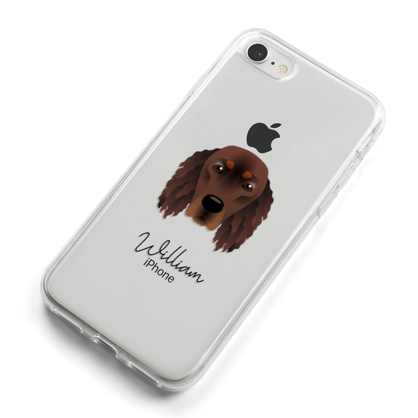 Gordon Setter Personalised iPhone 8 Bumper Case on Silver iPhone Alternative Image