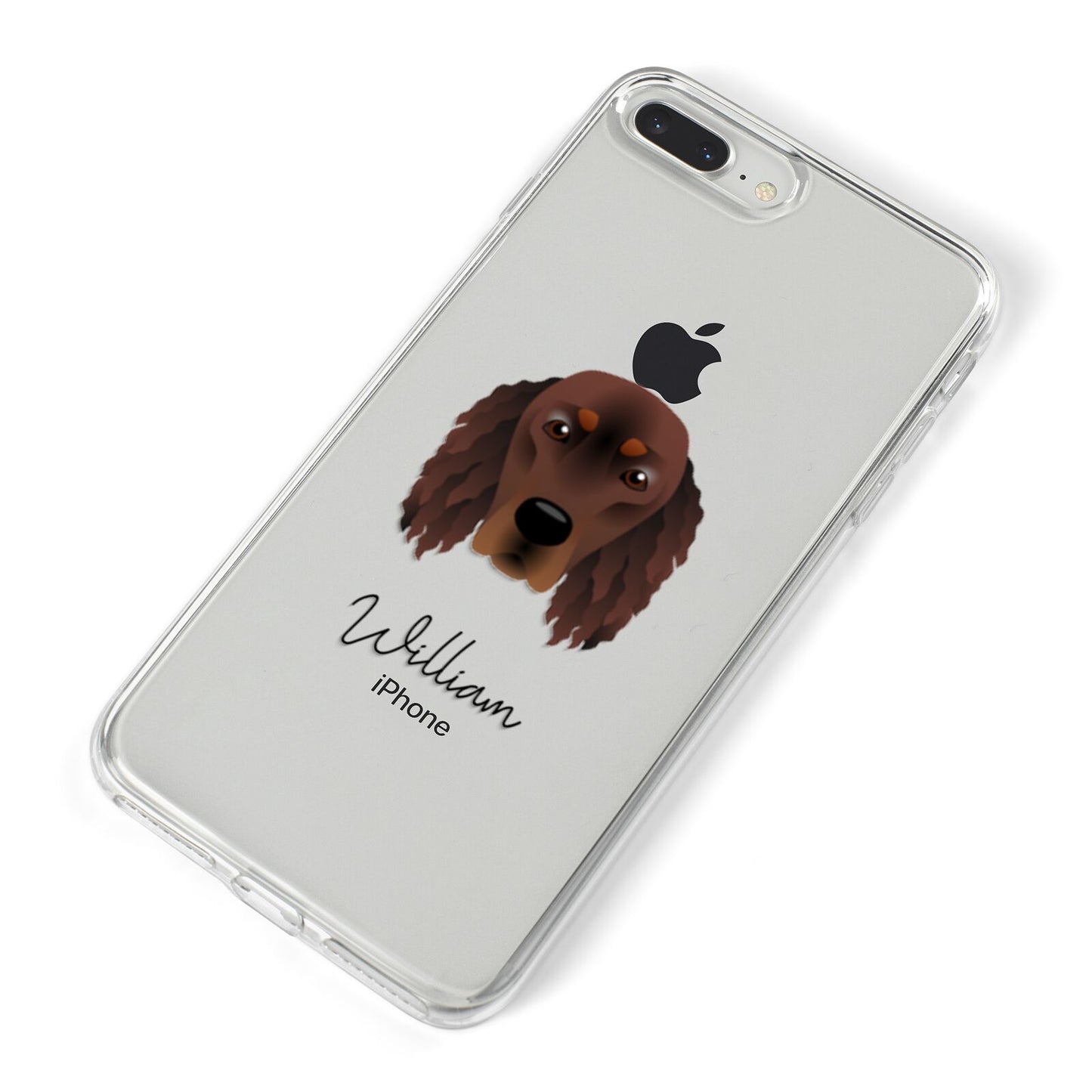 Gordon Setter Personalised iPhone 8 Plus Bumper Case on Silver iPhone Alternative Image