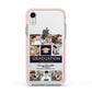 Graduation Personalised Photos Apple iPhone XR Impact Case Pink Edge on Silver Phone
