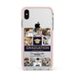 Graduation Personalised Photos Apple iPhone Xs Max Impact Case Pink Edge on Silver Phone
