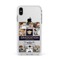 Graduation Personalised Photos Apple iPhone Xs Max Impact Case White Edge on Silver Phone